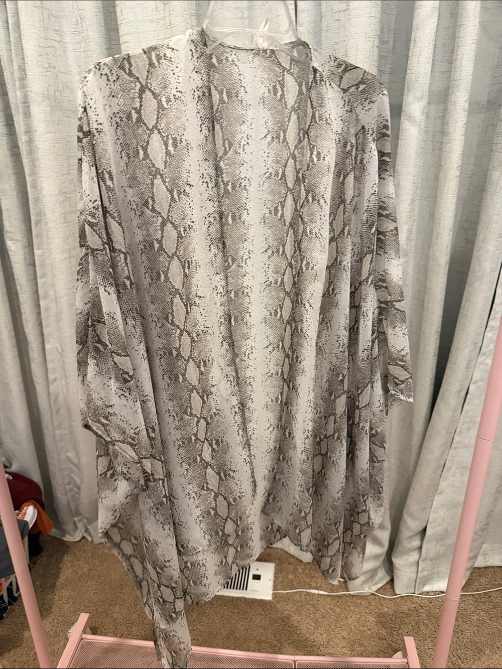Snake print kimono